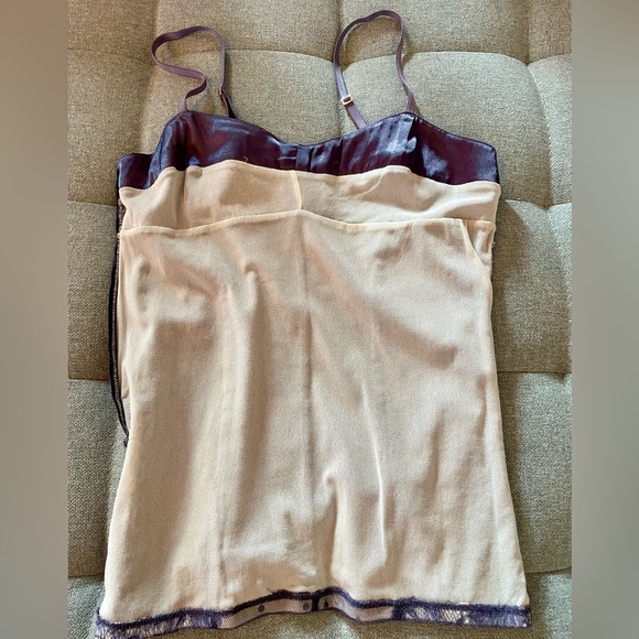 Satin and Lace Lavender Camisole Top - Picture 9 of 11